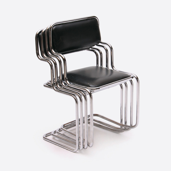 Židle černá, stahovatelná “Mánes“ – 4 Ks