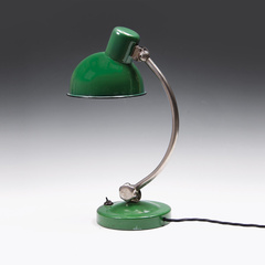 Zelená stolní lampa