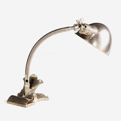 Niklovaná lampa na klip