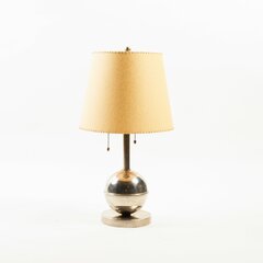 Niklovaná stolní lampa - dvouzdrojová