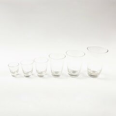 Souprava nápojového skla - postupové kalíšky (36ks)