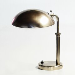Kancelářská niklová lampa s výsuvem