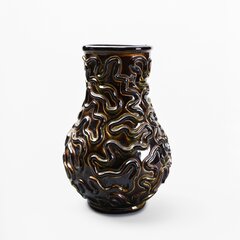 Černá keramická váza