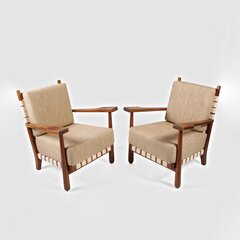 Vyplétaná křesla s polštáři (2 ks)