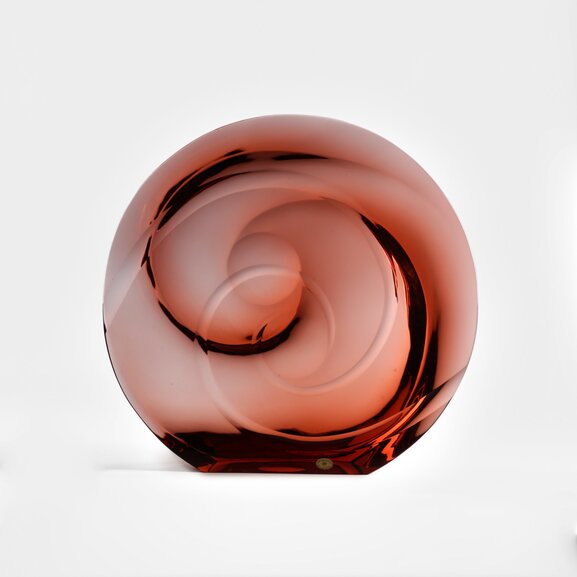 Skleněný objekt „Spirála“
